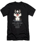 7 Just a Girl Who Loves a Husky Funny Dog Cynto T-Shirt