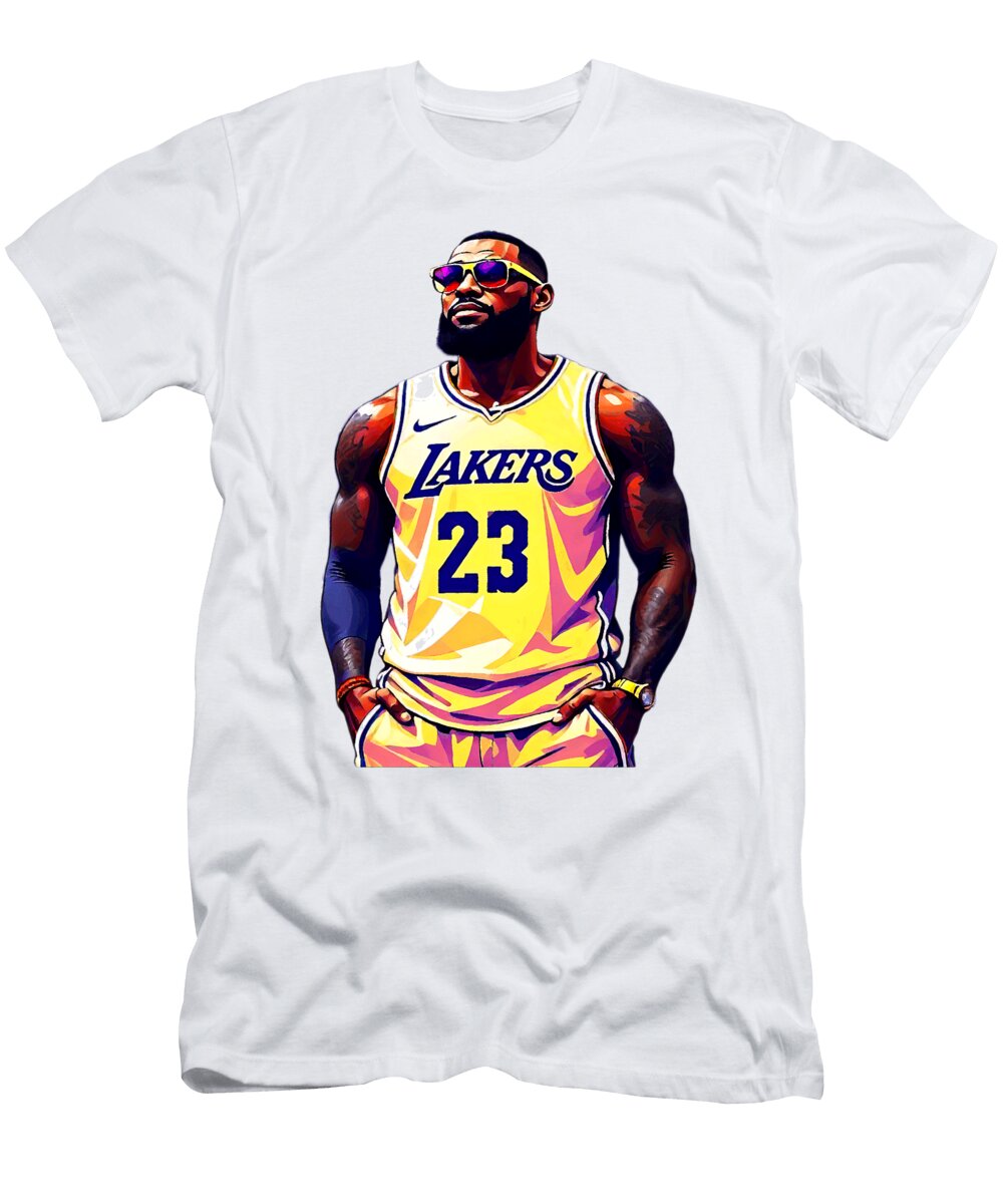 7 Lebron James in Lakers Jersey Kenvin Tran T-Shirt