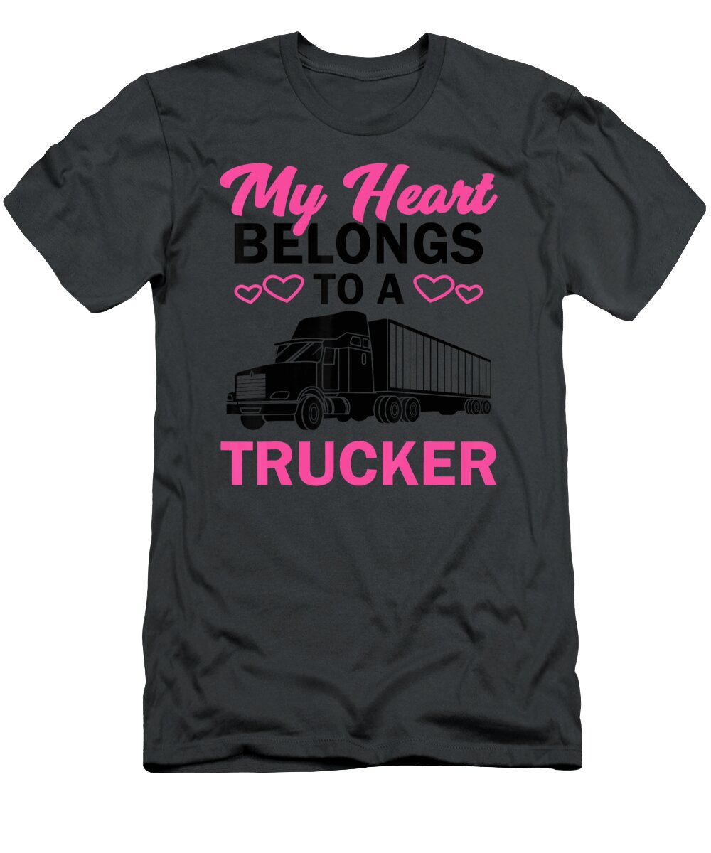 7 My Heart Belongs to a Trucker Anh Nguyen T-Shirt