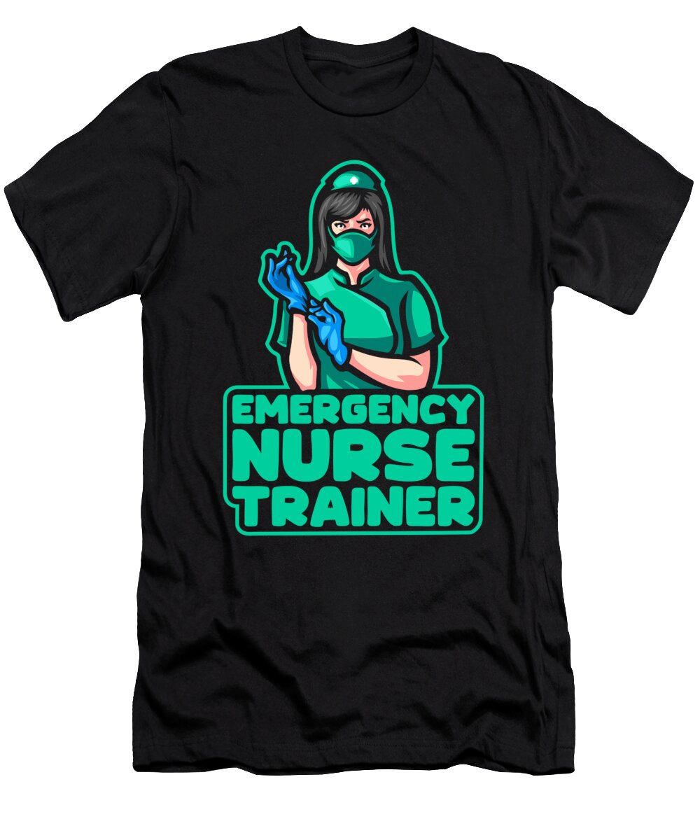 7 Nursing Caretaker Hospital Emergency Nurse Crazy Squirrel T-Shirt