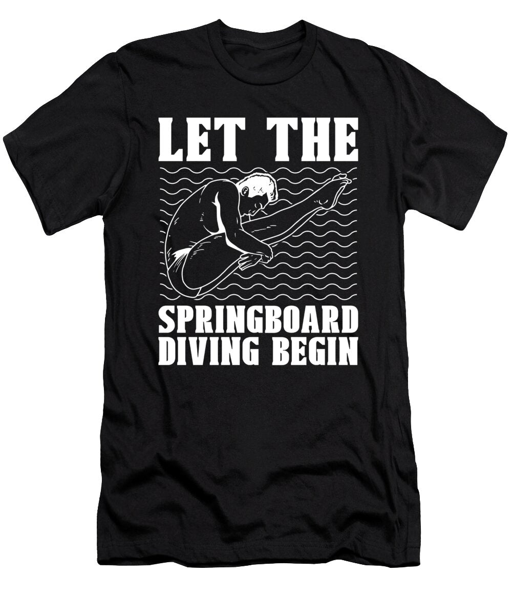 7 Platform Diver Springboard Diving Crazy Squirrel T-Shirt