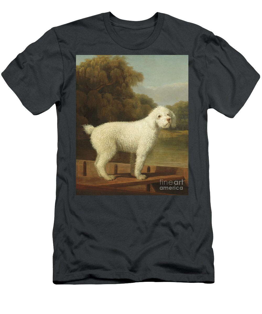 7 White Poodle in a Punt George Stubbs T-Shirt