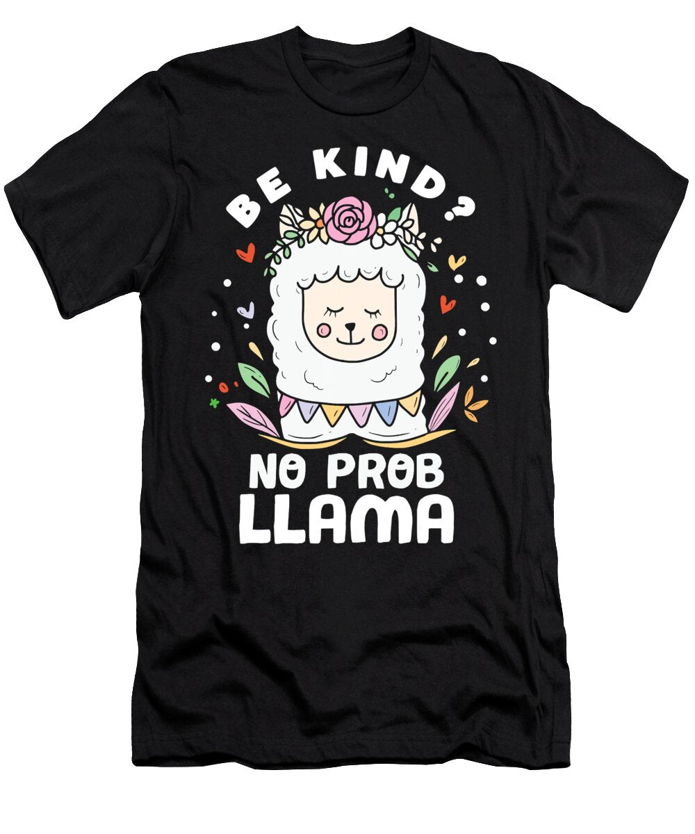 71 Llama Alpaca Alpacas Camelid Camel Cute Llama Funny Llama Llama Art Llama Drama Animal Llama Lover No Prob Llama Grover Mcclure T-Shirt