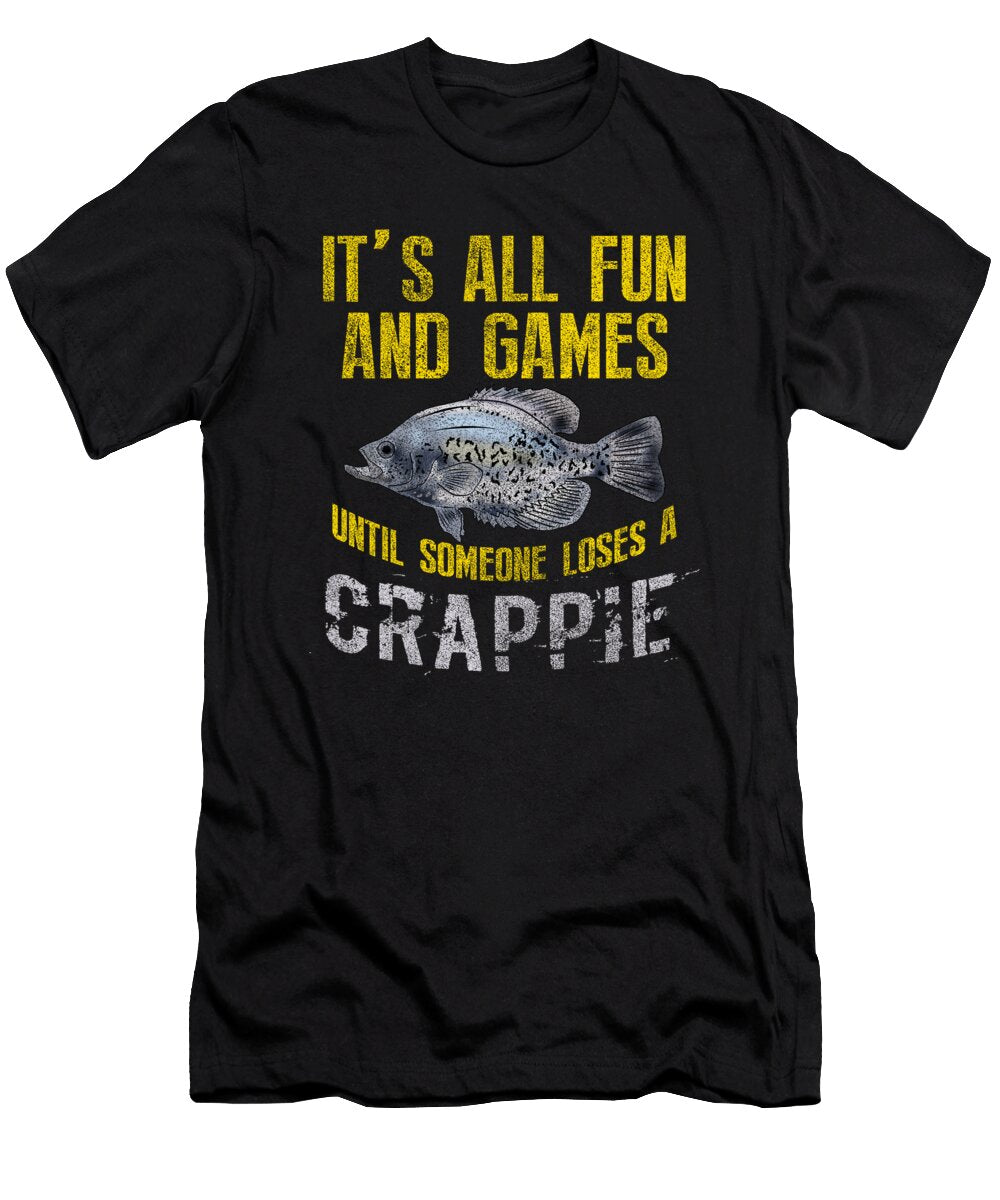 79 Funny Black Crappie Fishing Freshwater Fish Gift Muc Designs T-Shirt
