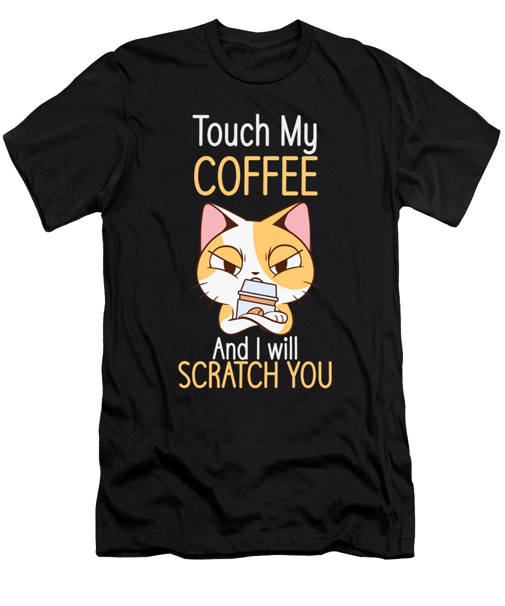 8 Cats and Coffee Cat Lover Coffee Lover Toms Store T-Shirt
