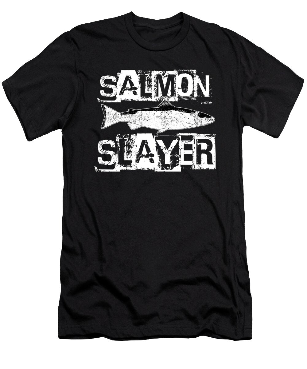 8 Funny Salmon Fishing Freshwater Fish Lake Gift Muc Designs T-Shirt