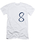 8 in Oxford Blue Simple Script Custom Home Fashions T-Shirt
