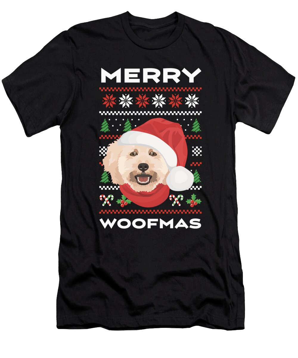 8 Poodle Merry Christmas Greenoptix T-Shirt