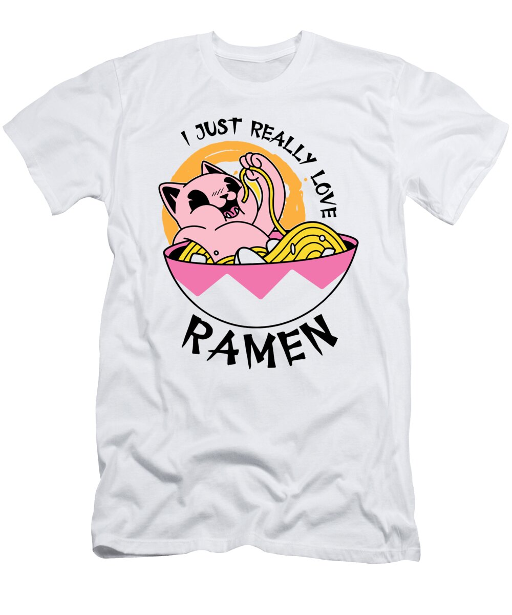8 Ramen Cats Cat Noodles Soup Lover Japan Chef Noods Toms Store T-Shirt