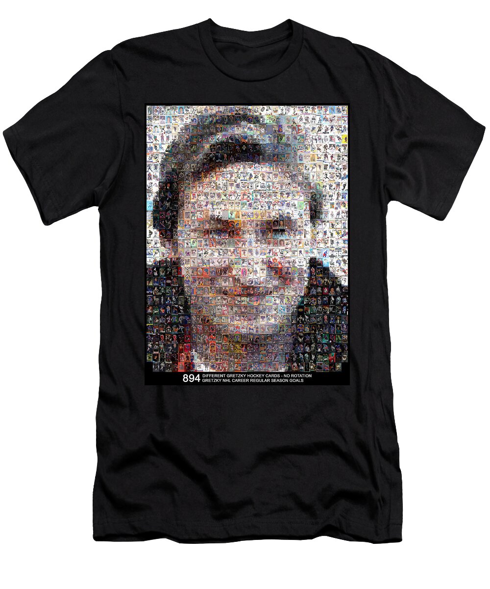 894 Gretzky Cards Hockey Mosaics T-Shirt