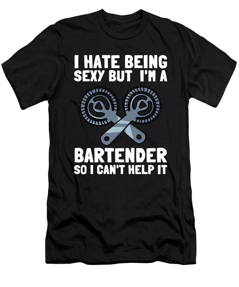 9 Bartender Barkeeper Tapster and Mixologist Gift Justus Ratzke T-Shirt