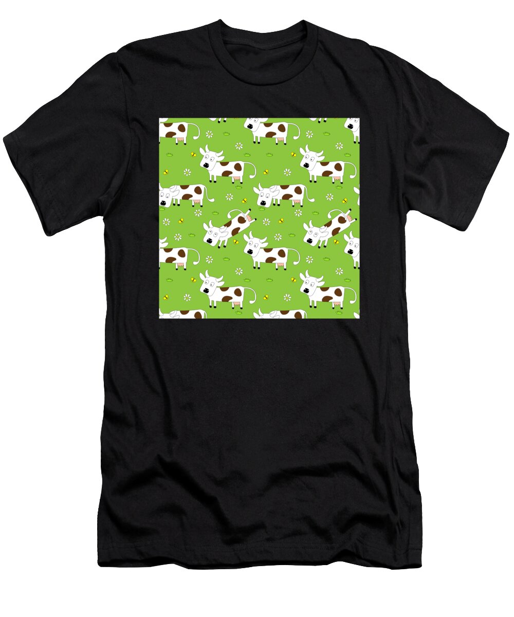9 Cow Pattern Cow Spots Farm Farmer Animal Milk Mister T-Shirt