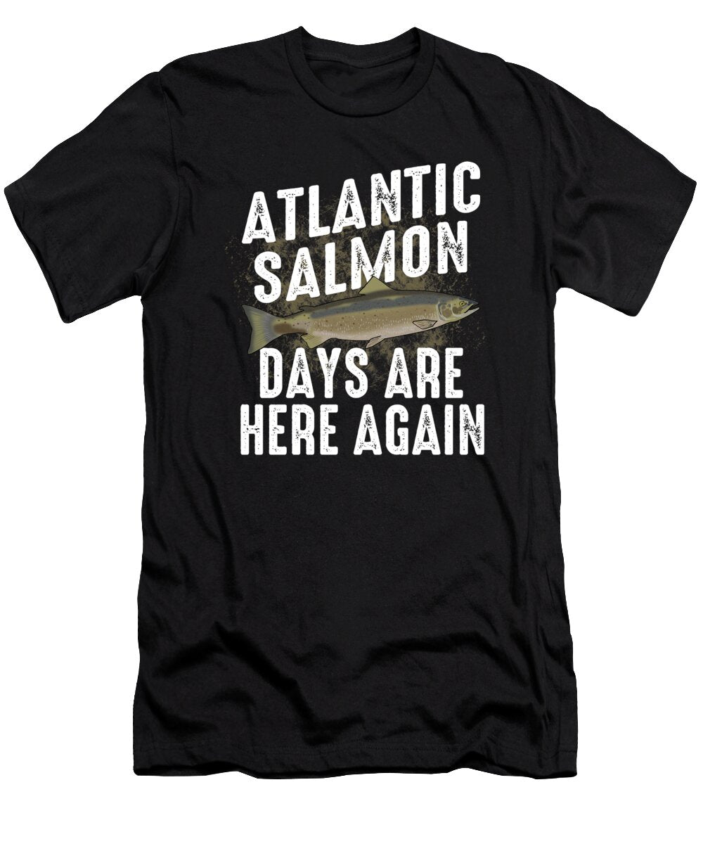 9 Funny Atlantic Salmon Fishing Freshwater Fish Gift Muc Designs T-Shirt