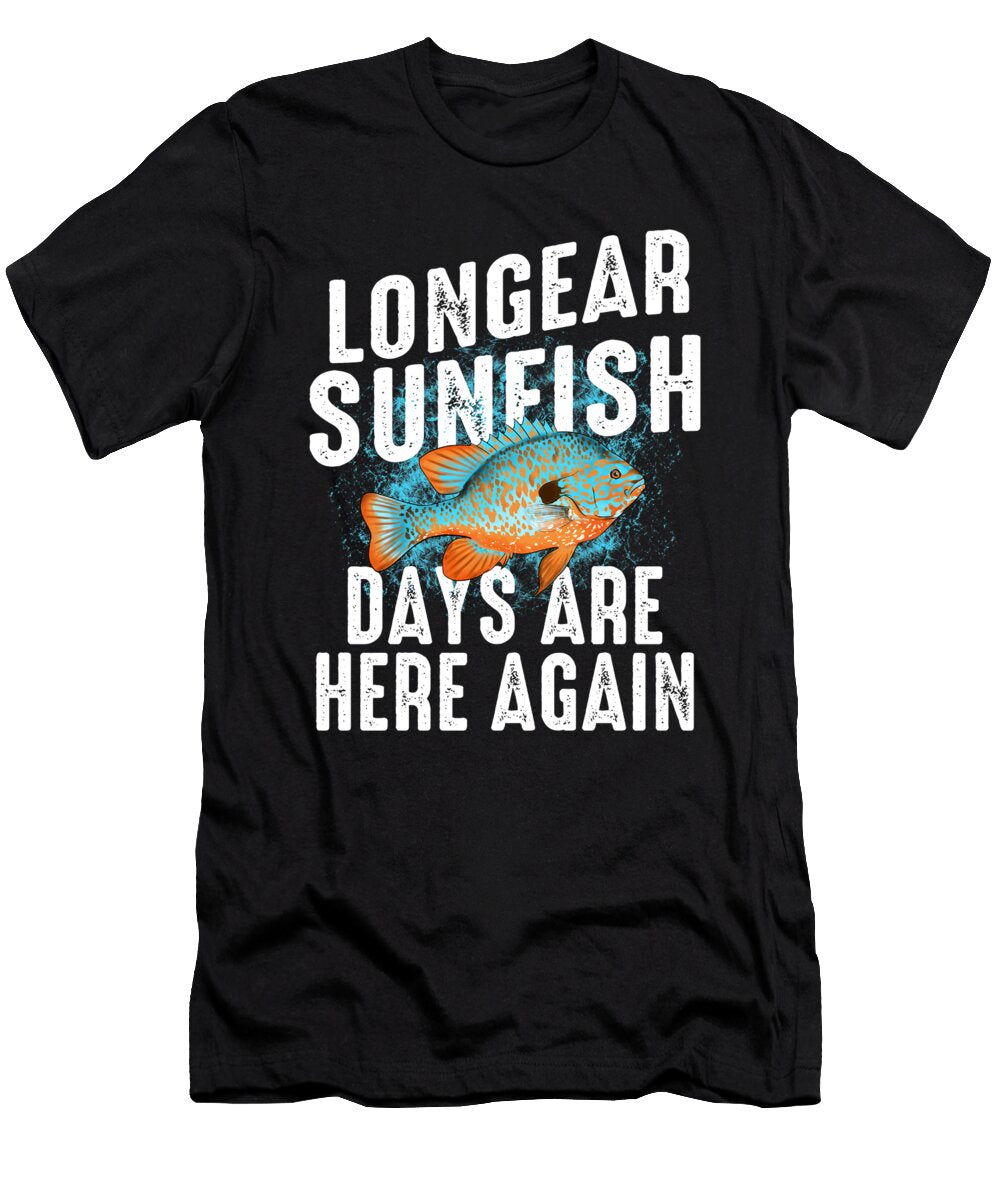 9 Funny Longear Sunfish Freshwater Fish Lake Gift Muc Designs T-Shirt
