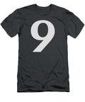 9 in Light Gray Typewriter Style Custom Home Fashions T-Shirt