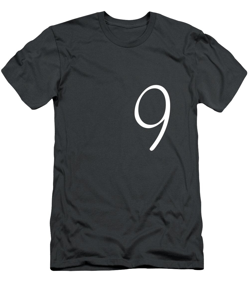 9 in White Simple Script Custom Home Fashions T-Shirt