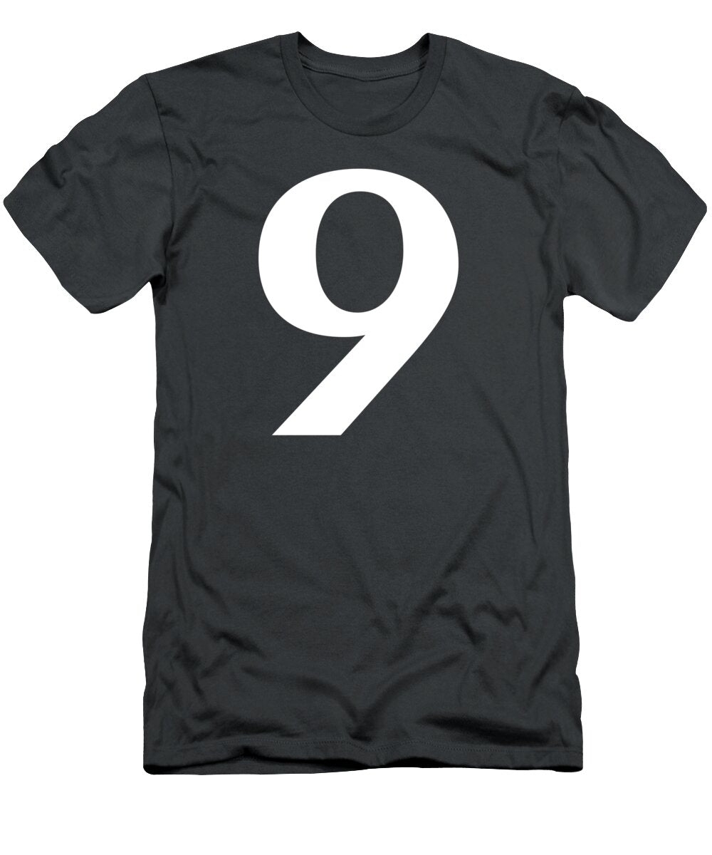 9 in White Typewriter Style Custom Home Fashions T-Shirt