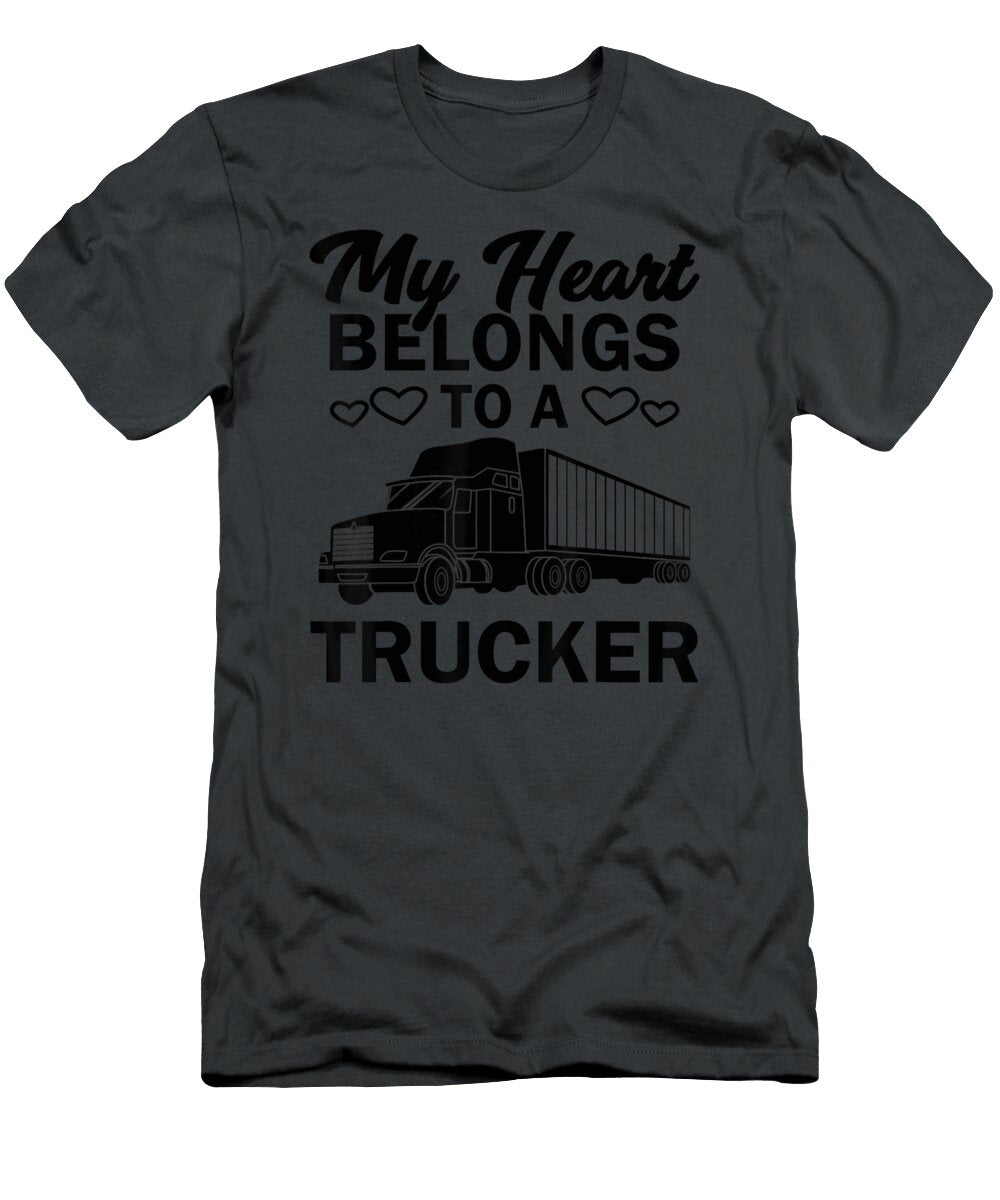 9 My Heart Belongs to a Trucker Anh Nguyen T-Shirt