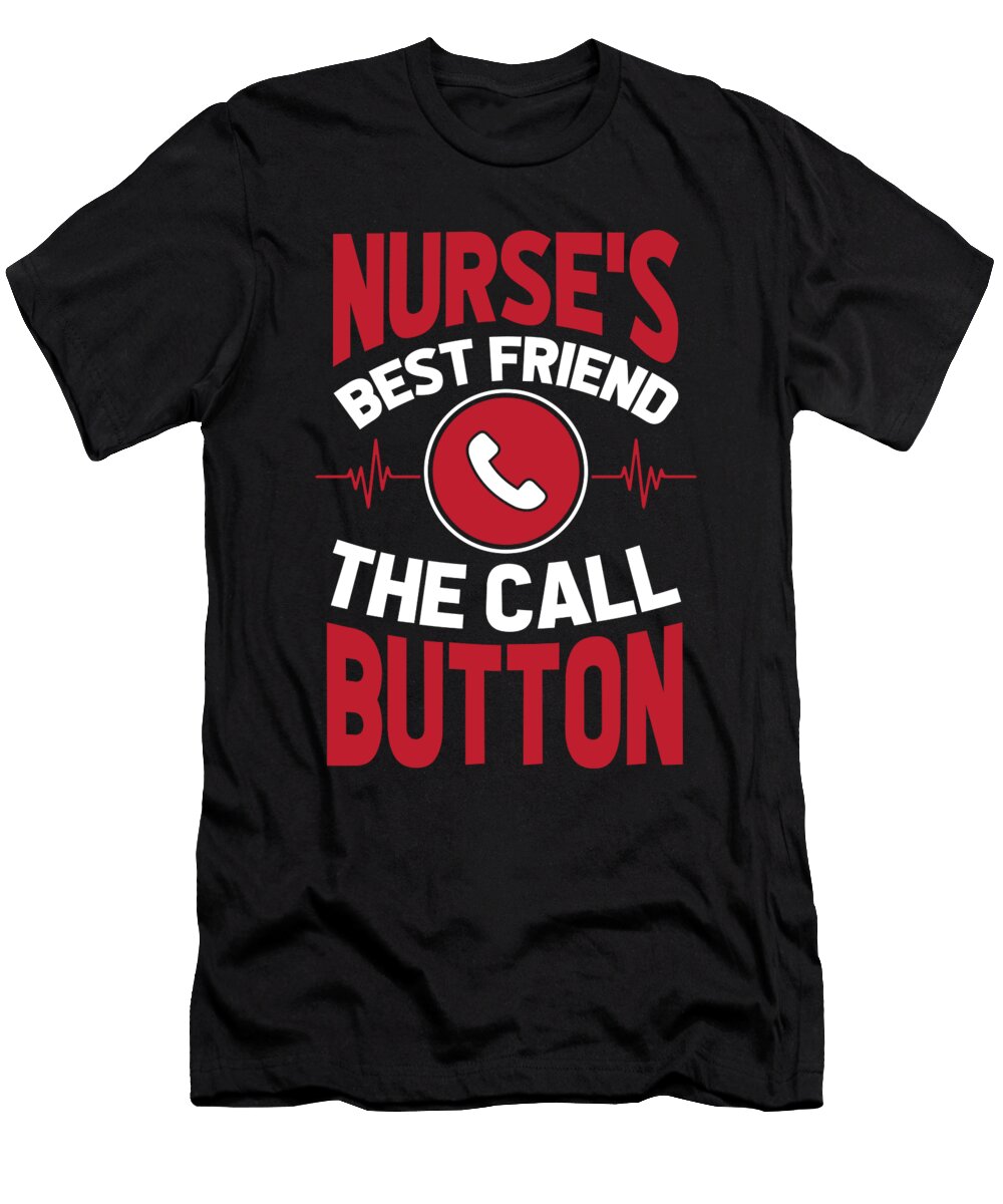 9 Nursing Caretaker Hospital Nurse Crazy Squirrel T-Shirt