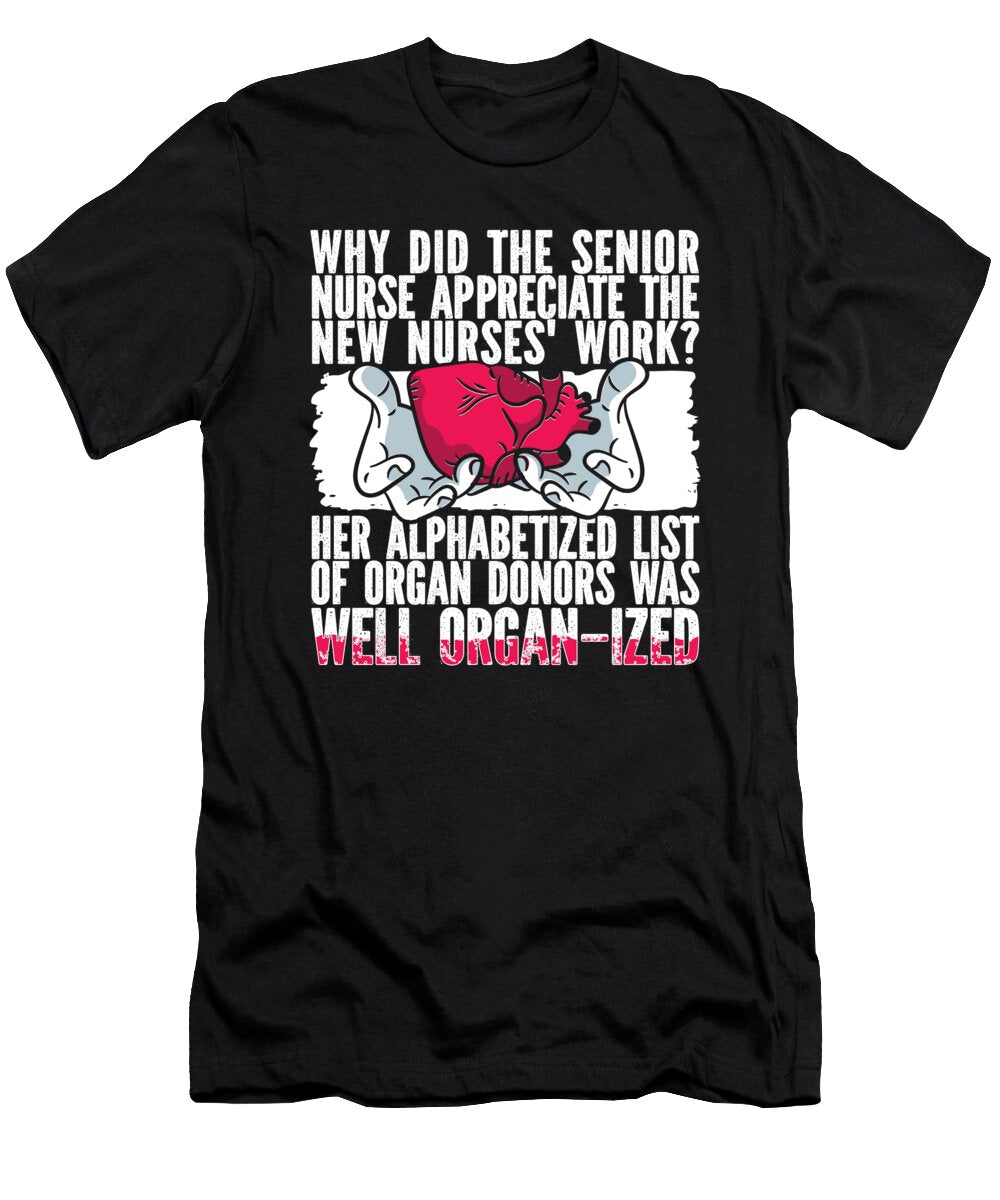 9 Nursing Caretaker Hospital Registered Nurse Crazy Squirrel T-Shirt