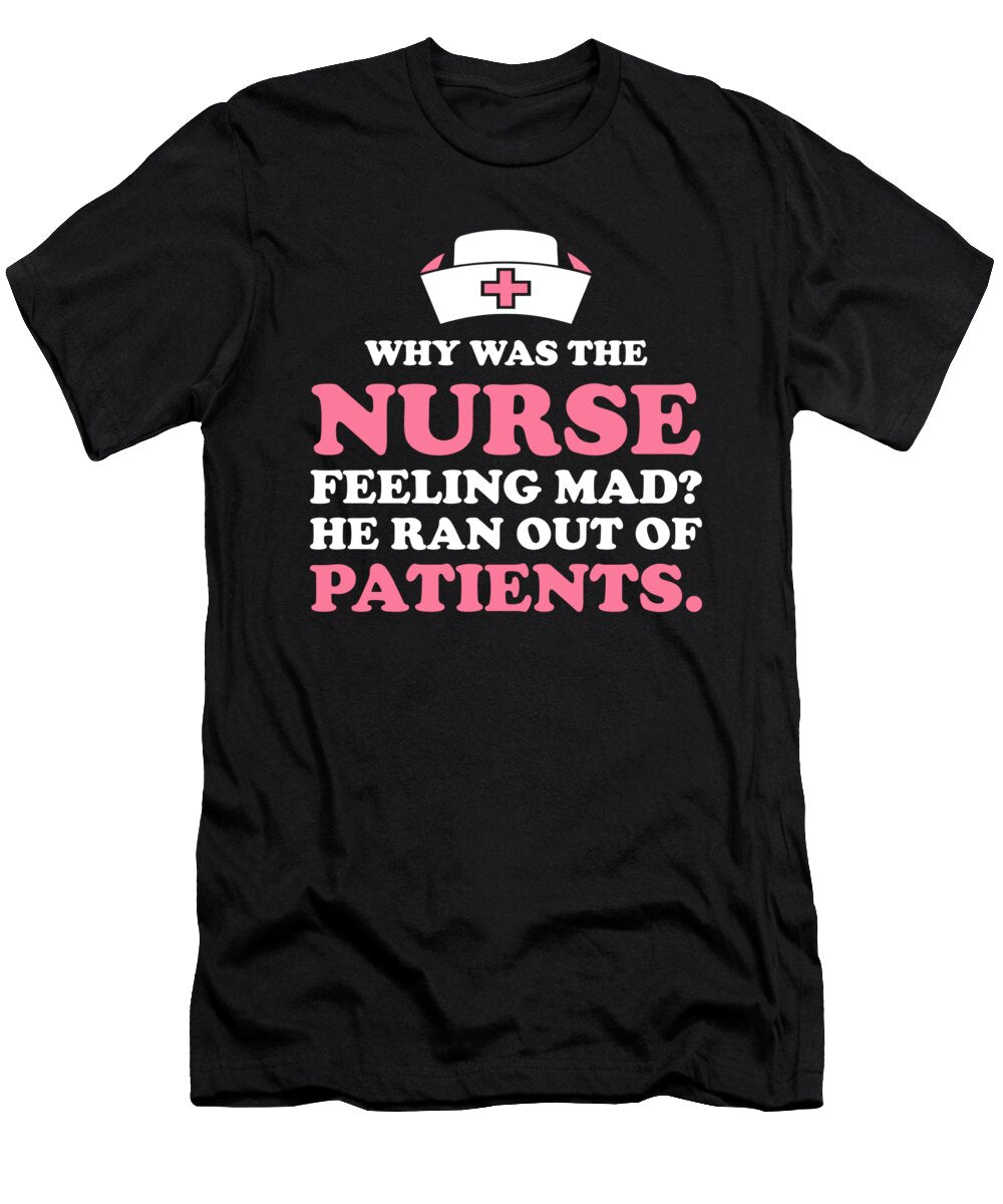 9 Nursing Hospital Caretaker Registered Nurse Crazy Squirrel T-Shirt