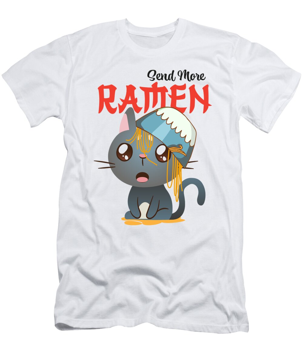 9 Ramen Cats Cat Noodles Soup Lover Japan Chef Noods Toms Store T-Shirt
