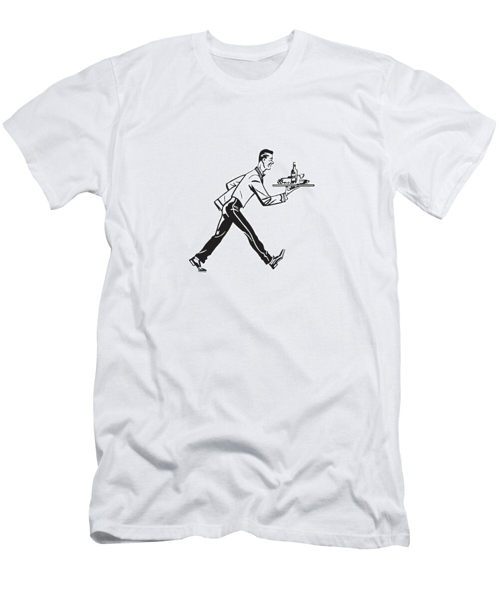 9 Waiter with Covered Dish Csa Images T-Shirt