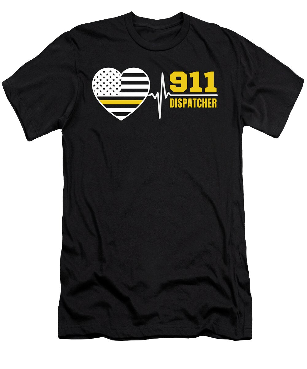 911 Dispatcher First Aid Operator Police Paramedic Tshirtconcepts Marvin Poppe T-Shirt