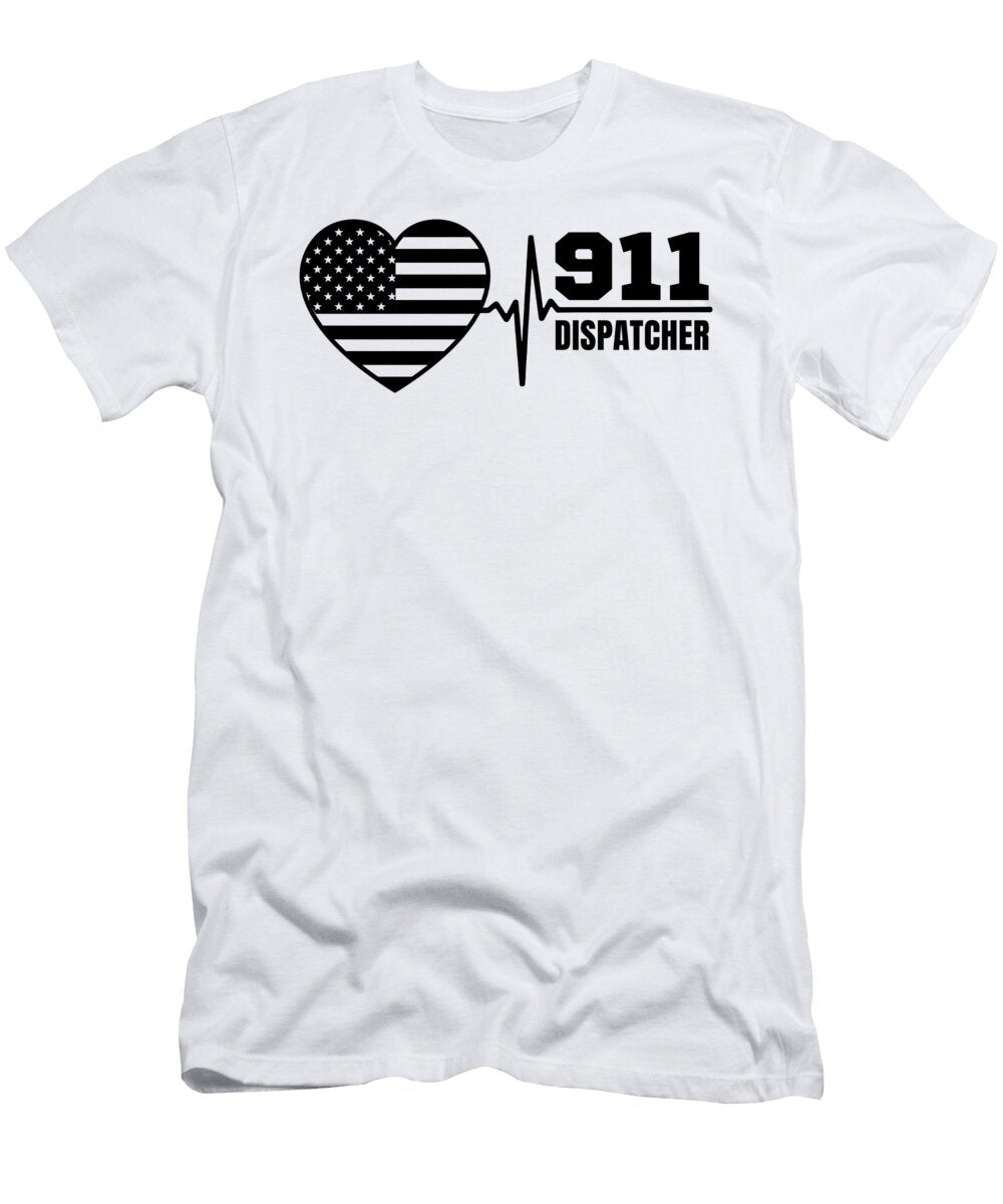911 Dispatcher First Aid Paramedic 911 Dispatchers Tshirtconcepts Marvin Poppe T-Shirt