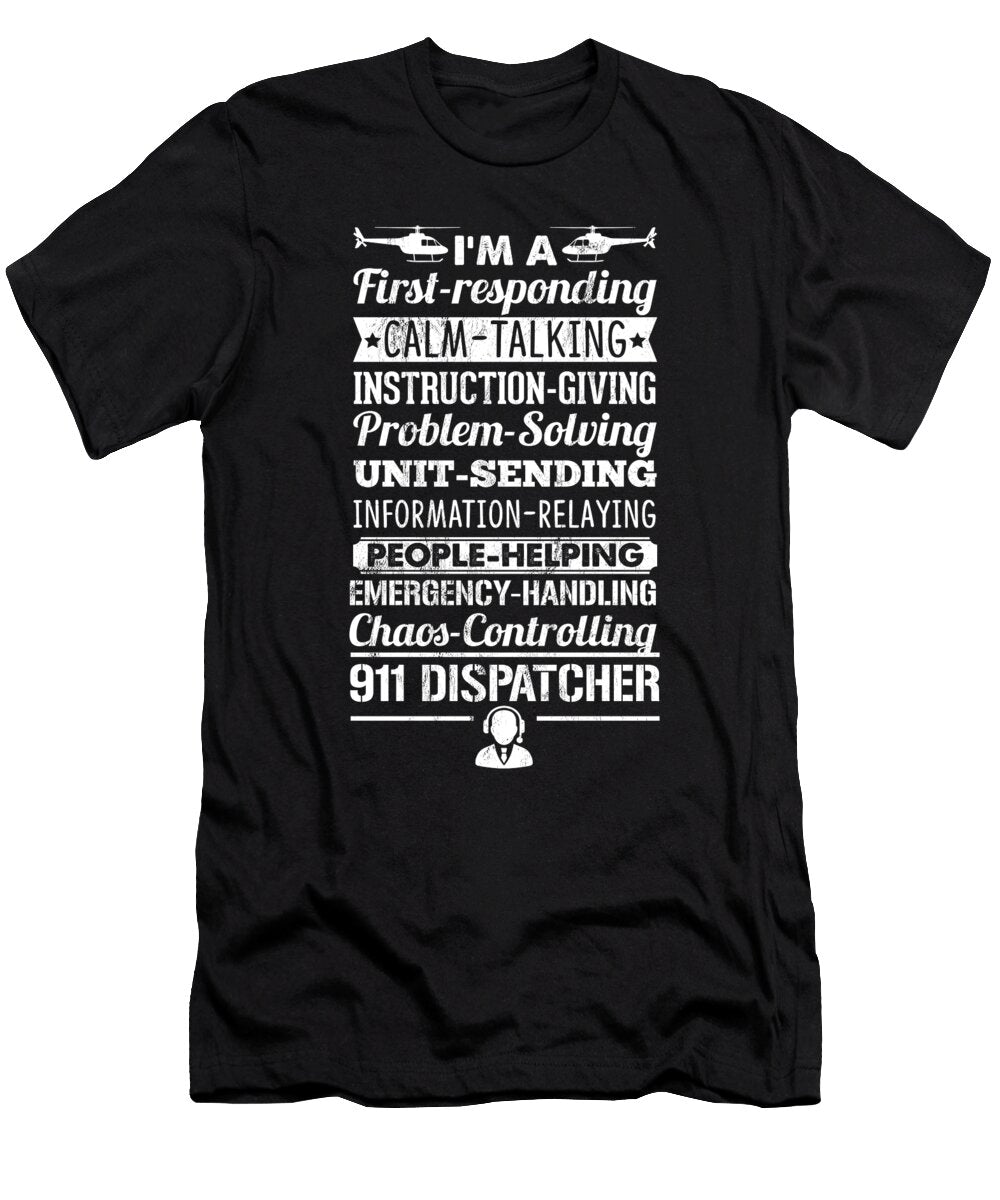 911 Dispatcher S 911 Dispatcher Emt Noirty Designs T-Shirt