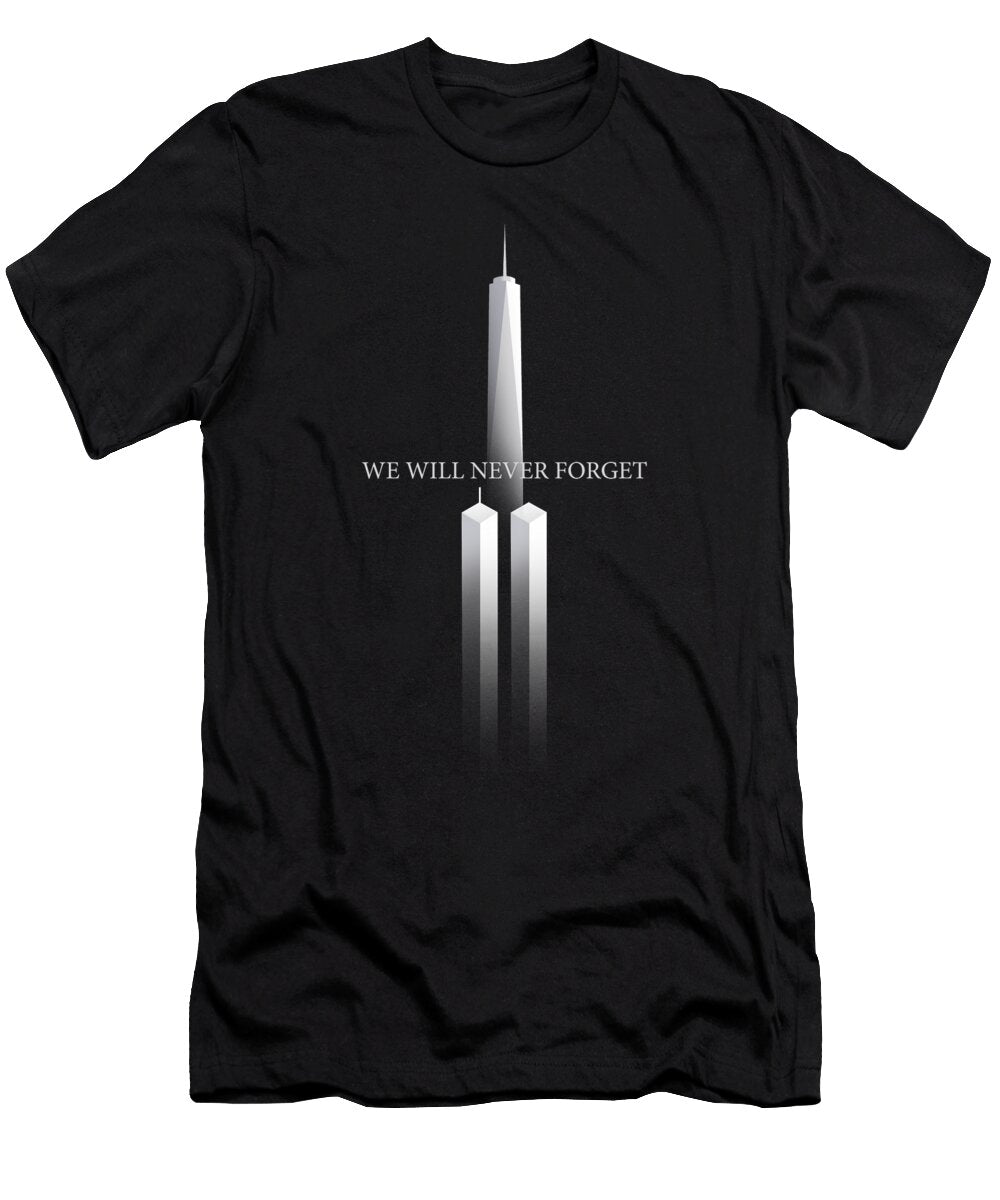 911 We Will Never Forget Anniversary Twin Towers Fancylifestyle T-Shirt