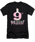 9th Birthday Princess Llama Girl Llamazing 9 Years Old Party Product Art Grabitees T-Shirt