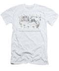 A Bartender Speaks to a Man Sitting in a Bar Zachary Kanin T-Shirt