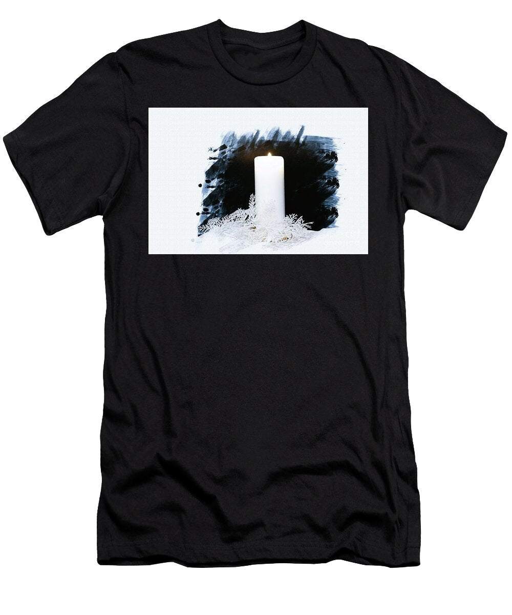 A Candle Wish May God Bless You Maria Faria Rodrigues T-Shirt