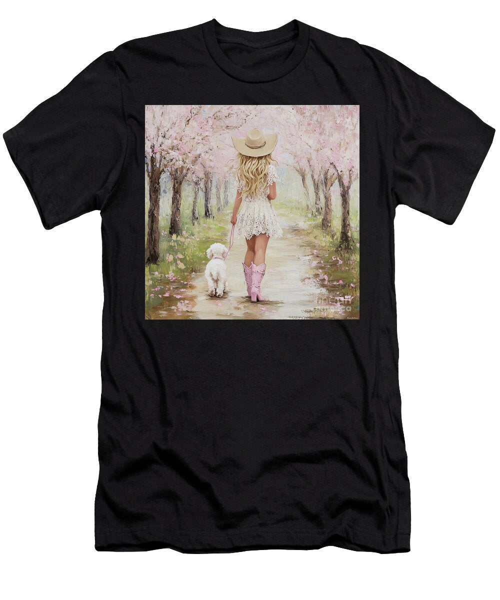 A Country Girl Stroll Tina Lecour T-Shirt