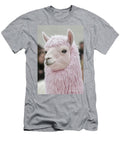 A Cute Pink Alpaca with Fluffy Wool Standing Amidst a Crowd At a Lively Outdoor Event Beautiful Things T-Shirt