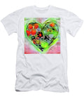 A Dog Lovers Heart Colorful Dog Paws Sharon Cummings T-Shirt