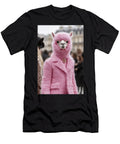A Fashionable Alpaca Wearing a Pink Coat and Stylish Accessories Stands Out During a Lively Fashion Event in a Bustling City Beautiful Things T-Shirt