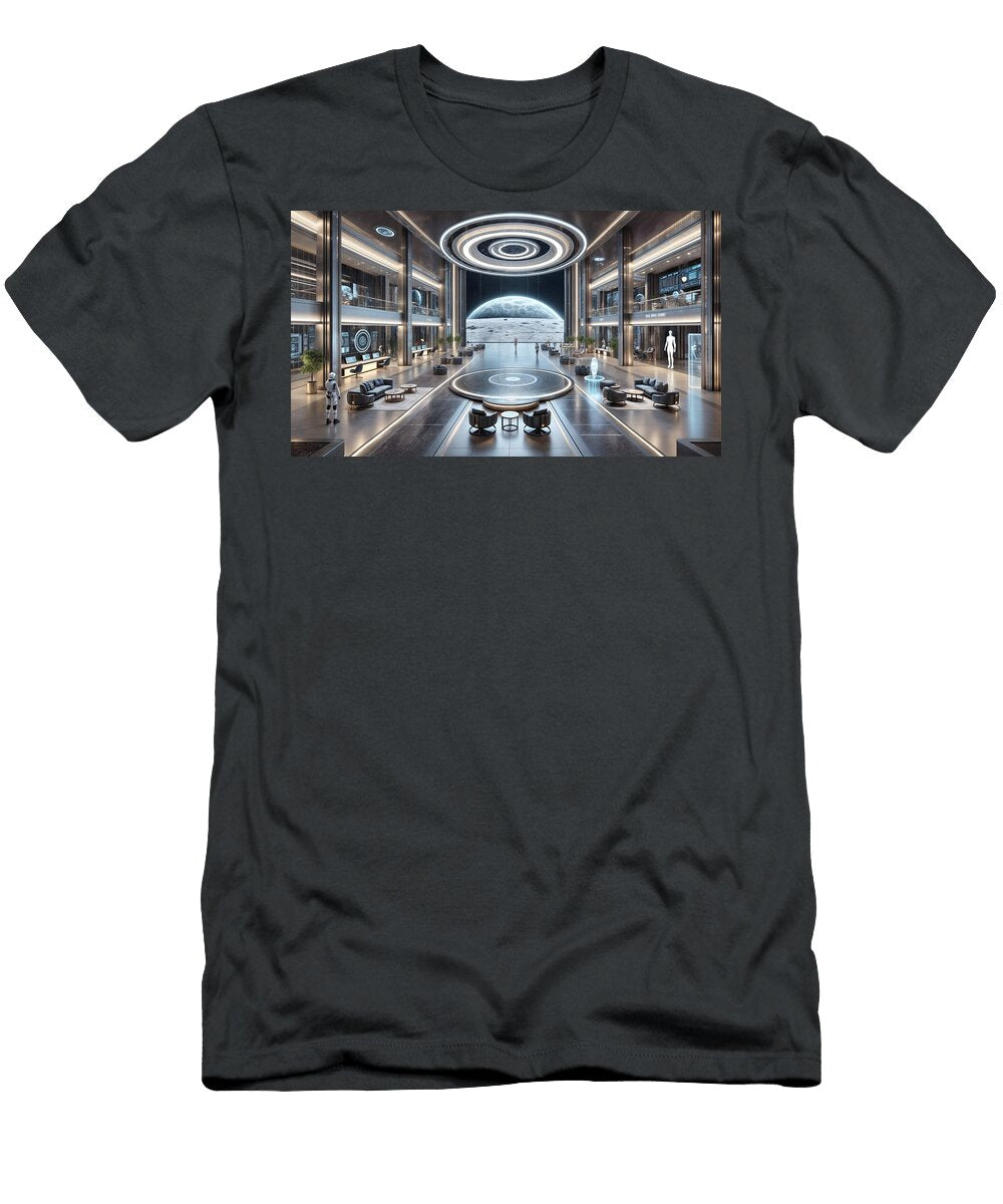A Futuristic Interior Space Mango Art T-Shirt