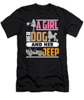 A Girl Her Dog and Her Jeep Pet Owners Jacob Zelazny T-Shirt