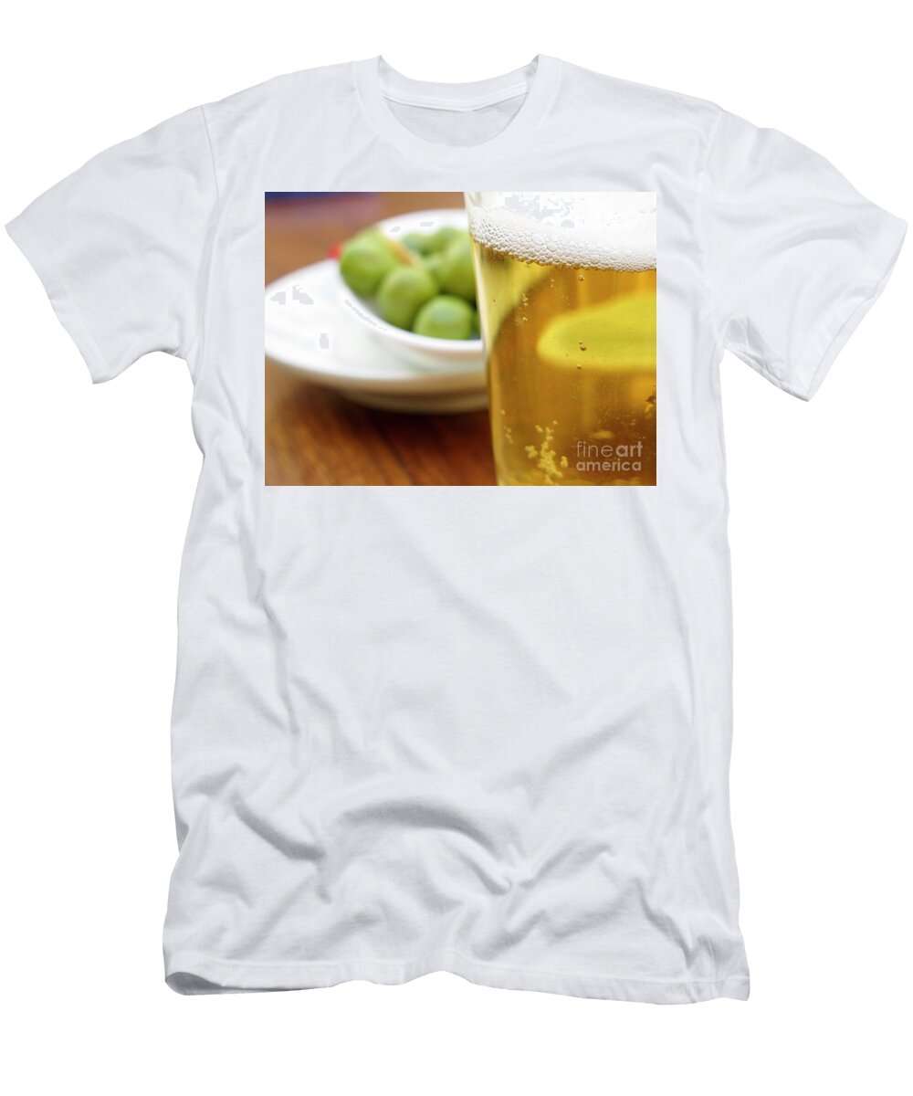 A Glass of Beer and Olives Ami Siano T-Shirt