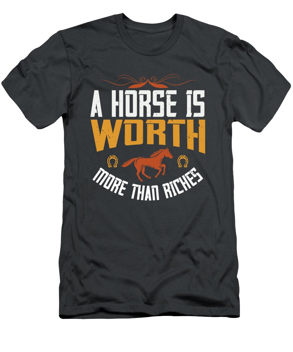 A Horse Is Worth More Than Riches 01 Celestial Images T-Shirt