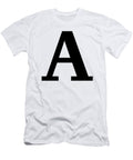 A in Black Typewriter Style Custom Home Fashions T-Shirt