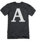 A in Light Gray Typewriter Style Custom Home Fashions T-Shirt