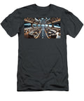 A Luxurious Spaceship Interior Showcases Panoramic Views of Space Through Large Windows Mango Art T-Shirt