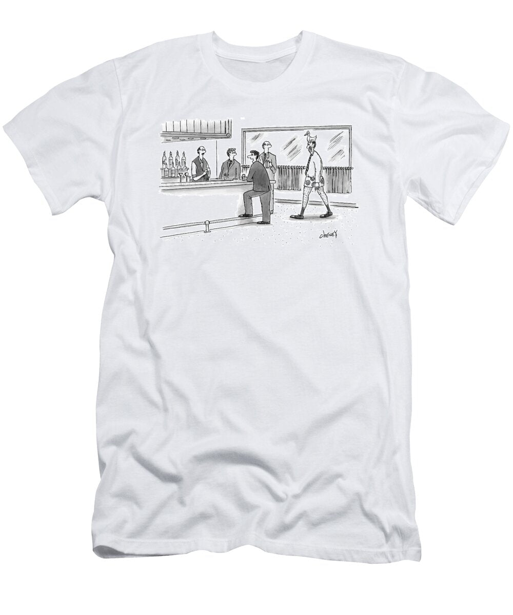 A Man Walks Into a Bar Wearing Boxers with a Duck Tom Cheney T-Shirt