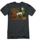 A Monkey Wearing Crimson Livery Dancing with a Poodle on the Terrace of a Country House John Wootton T-Shirt