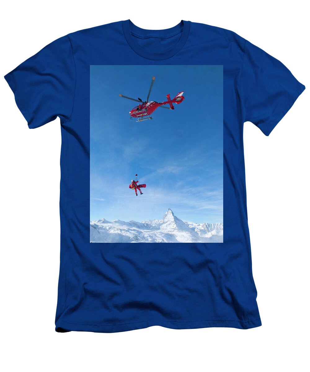 A Mountain Rescue Helicopter Menno Boermans T-Shirt