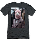 A Quirky Figure in a Pink Alpaca Costume Attends a Formal Event Showcasing a Playful Blend of Fashion and Humor Beautiful Things T-Shirt
