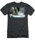 A Siberian Husky Curled Up and Sleeping David Santiago Garcia T-Shirt
